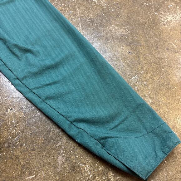 Vintage 60s Penneys Big Mac Herringbone Overalls Size 36S Green - Picture 9 of 10